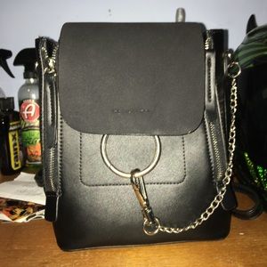 Small o ring chain mini backpack